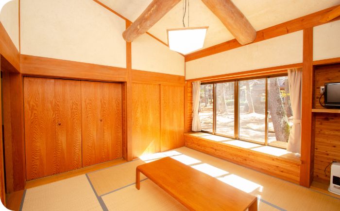 A型ケビン 平屋建て 室内